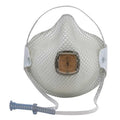 Disposable Respirator, N95, Ventex Valve, HandyStrap w/Buckle, Molded Nose Bridge, S, PK 10