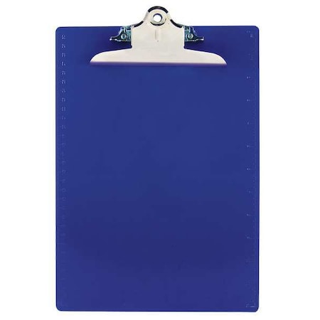 8-1/2" x 11" Plastic Clipboard 1", Blue