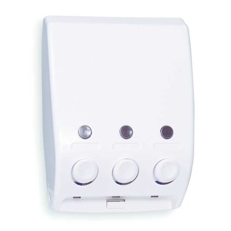 Toiletry Dispenser, WH, 400 mL, 3 3/4 inD