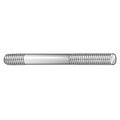 Double-End Threaded Stud, 1/4""-20 Thread to 1/4""-20 Thread, 1 1/2 in, Steel, Black Oxide, 2 PK