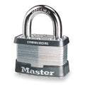 Padlock, Keyed Alike, Standard Shackle, Rectangular Steel Body, Steel Shackle, 5/8 in W