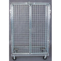Wire Security Cart with Fixed Shelves, 1, 800 lb Capacity, 24 in W x 48 1/2 in L x 71 in H