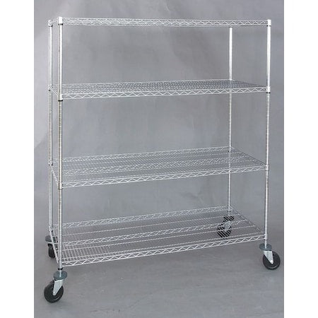 Wire High Cart, Heavy Duty, 48x18x69 In