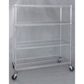 Wire High Cart, Heavy Duty, 48x24x69 In