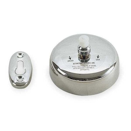 Stainless Steel, Nylon Cord, Retractable Clothesline, Bright Polished
