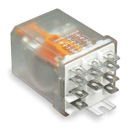 Side Flange, Enclosed Power Relay, Square, 10 A, 11 Pins, Tab