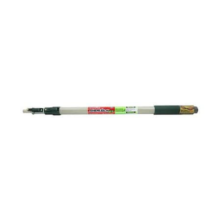Adjustable Painting Extension Pole, Universal Connection, 2 to 4 ft, 1 1/2 in dia., Black/Silver