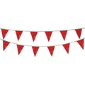 Pennants, Vinyl, Red, 60 ft.
