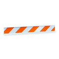 Barricade Beam, Polyethylene, Engineer, 8 in Height, 2 in Length, 4 lb, Orange