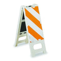 N-Cade Barricade, Polypropylene, Engineer, 36 in Height, 36 in Length, 13 lb, White