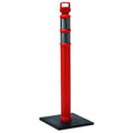 Delineator Post with Base, Polyethylene, 45 in H, Orange, High-Intensity Prismatic, Grabber Top