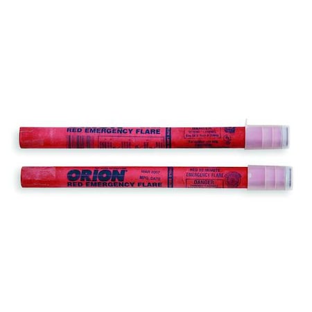 Road Flare, Red, Cardboard, 17 1/2 in Length, Handle