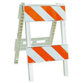 Type 2 Barricade, Polypropylene, High-Intensity Prismatic, 41 in Height, 41 in Length, 15 lb