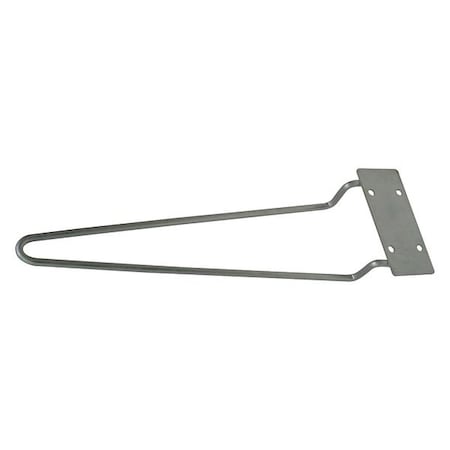 Traffic Cone Holder, Steel, 22 in Height, 2.12 lb, Gray