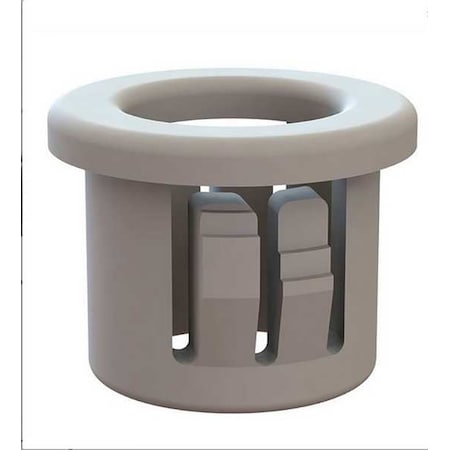 Bushing, Nylon, OD 0.531 In, Wh, PK25