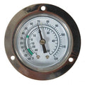 Analog Panel Mt Thermometer, -40 to 120F, Dial Size: 2 1/2 in