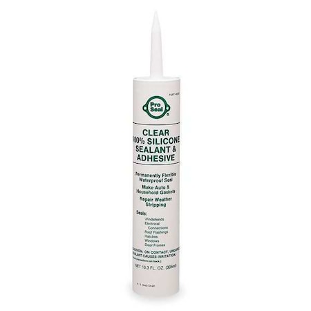 Waterproof Gasket Sealant, 11.1 oz, Clear, Temp Range -75 to 500 Degrees F
