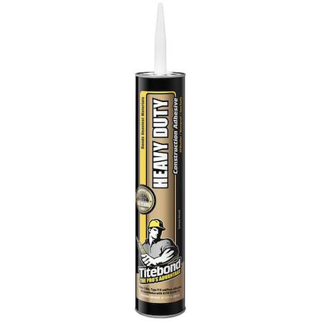 Construction Adhesive, Solvent-Based Heavy Duty Series, Light Tan, 28 oz, Cartridge