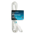 SPT-2 Indoor Extension Cord, 16 AWG 3 Outlets, 1-15R, White, PVC, 1-15P, 9 ft