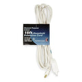SPT-2 Indoor Extension Cord, 16 AWG 3 Outlets, 1-15R, White, PVC, 1-15P, 15ft