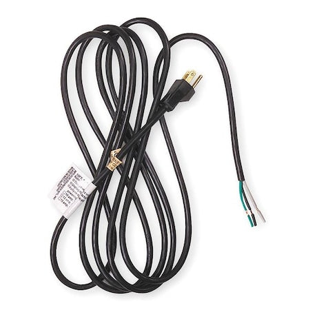 Power Cord, 5-15P, SJT, 8 ft., Blk, 13A, 16/3