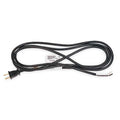 Power Cord, 1-15P, SJT, 8 ft., Blk, 10A, 18/2