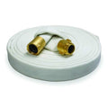 Fire Hose, Single Jacket, 50 ft Length, 2 1/2 in Hose Inside Dia., EPDM Hose Tube, MNST Fitting A