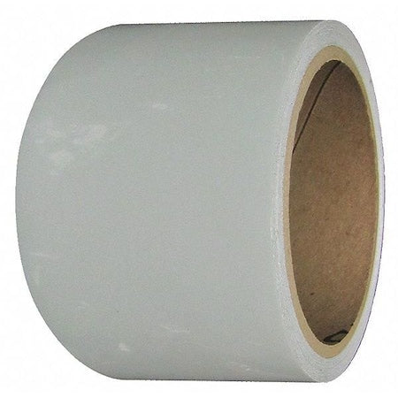 Floor Marking Tape, vinyl, No Legend, White, 3 in W., 7 mil Thickness