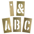 Interlocking Stencil, Letters, Brass, 1F047