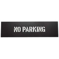 Stencil, Message, No Parking, 2 in Character Height, Not Applicable Font, PVC, Black, 33 Pieces