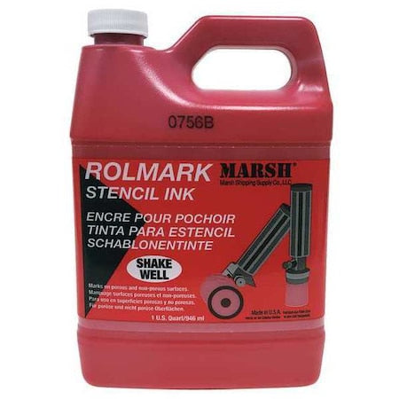 StencilInk, Red, 32oz, WaterResistant, Jug