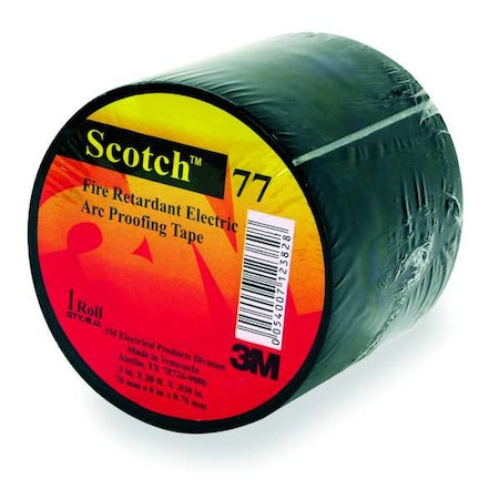 Electrical Tape, Black, 6-5/8 yd L, 1-1/2 in W