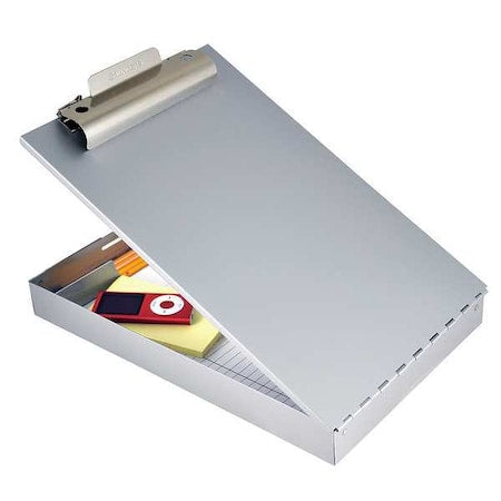 RediRite(TM) 8-1/2 x 14" Portable Storage Clipboard, Silver