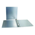 1" Three Ring Round Binder, Silver