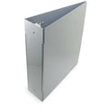 2" Three Ring Round Binder, Silver