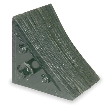 Wheel Chock, 7 In W x 7 3/4 In H, Black