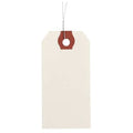 2-1/8" x 4-1/4" White Paper Wire Tag, Pk1000