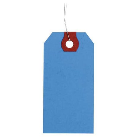3-1/8" x 6-1/4" Blue Paper Wire Tag, Pk1000