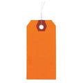 2-1/8" x 4-1/4" Orange Paper Wire Tag, Pk1000