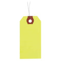 2-1/8" x 4-1/4" Fluorescent Yellow Paper Wire Tag, Pk1000