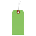 2-1/8" x 4-1/4" Fluorescent Green Wire Tag, Pk1000
