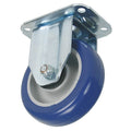 Rigid Plate Castr, Polyurthan, 4 in, 198 lb