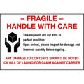 Shipping Labels, 6 In. W, 4 In. H, PK500