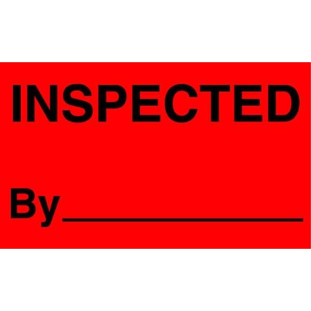 Shipping Labels, 5 In. W, Black/Red, PK50
