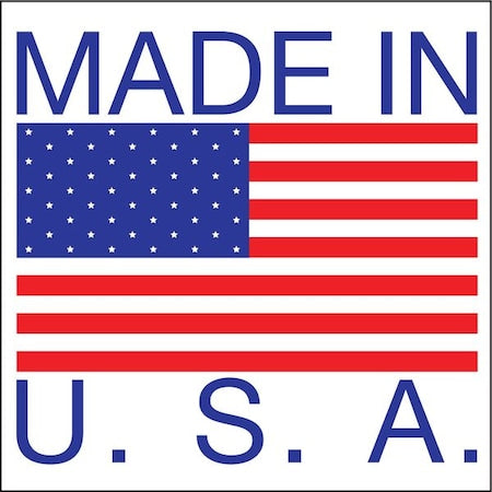 Made In USA Shipping Labels 1"x1", Pk50
