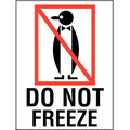4" x 3" Adhesive Back Shipping Labels, Do Not Freeze, Pk50