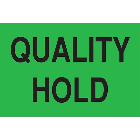 2" x 3" Adhesive Back Shipping Labels, Quality Hold, Pk500
