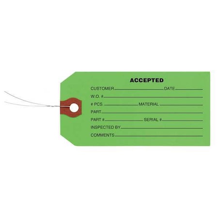 Tag, Paper, 2 3/8 in Width, 4 3/4 in Height, , 1000 PK