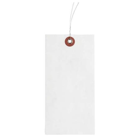 3-1/8" x 6-1/4" White Tyvek Wire Tag, Pk1000