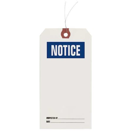 Tag, Paper, 3 1/8 in Width, 6 1/4 in Height, , 1000 PK